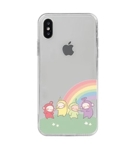 Iphone Xsmax Uyumlu Teletubbies Desenli Şeffaf Telefon Kılıfı