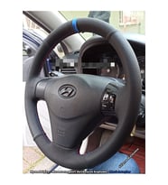 Hyundai Accent Era Araca Özel Direksiyon Kılıfı (Alcantra Nokta Yüzüklü)