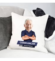 Kişiye Özel Amcaya Hediye Karikatürlü Yastık