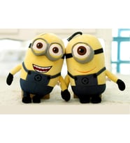 İthal Kumaş Minions Çılgın Hırsızlar 2’li Set Stuart & Bob Peluş Oyuncak Oyun & Uyku Arkadaşı 45 cm. (Sarı)