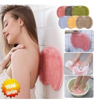 Banyo Duş Masaj Aleti Sırt Ve Ayak Masaj Pedi Silikon Masaj Yastığı Vantuzlu Kaymaz Taban Masaj Pedi