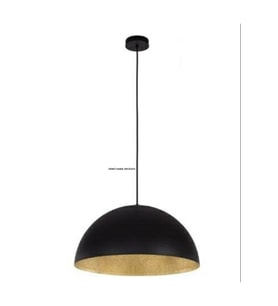 DEMET HABEK  MYLİGHTS MYLİGHTS  METAL SARKIT AVİZE SİYAH  İÇİ ALTIN  RUSTİK RETRO TEKLİ  AVİZE 40 CM