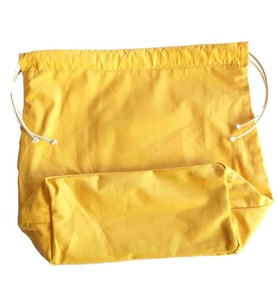 Angel Çanta Aksesuar Örgü Çantaya Hazır Astar Tabanlı Büzgülü 22X12Cm Hardal