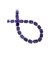 Lapis Lazuli Doğal Taş Yassı Kare Kesim 8x12mm Dizi