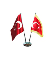 Vatan Bayrak Direği Çiftli Nikel (Bayraksız)