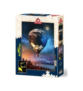 Art Puzzle Ay'a Yolculuk 1000 Parça Neon Puzzle 5013