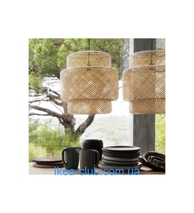Sinnerlig Sarkıt Lamba Bambu Avize, 50 Cm