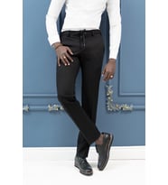Regular Fit Armürlü Beli İplikli Astarsız Rayon Kışlık Kumaş Pantolon