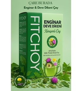 Fitchoy - Enginar & Deve Dikeni Çay 90 gr x 45 Adet (Karabaş Otu ve Karahindiba İlaveli)