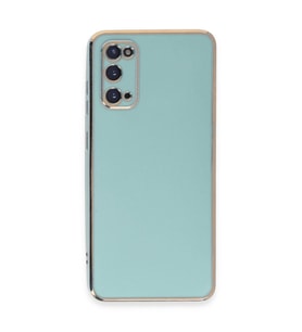 Newface Samsung Galaxy S20 Kılıf Volet Silikon - Açık Yeşil