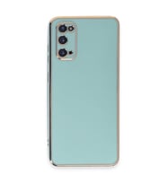 Newface Samsung Galaxy S20 Kılıf Volet Silikon - Açık Yeşil