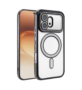 Northcity Huawei Honor 600 Joke Simli Magneticsafe Kılıf - Siyah