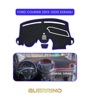 FORD Courier 2013-2020 EkranlıTORPİDO KORUMA HALISI MAVİ KENAR