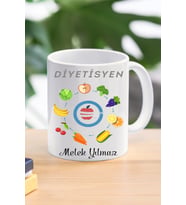 diyetisyen özel tasarım kupa bardak
