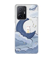Redmi Mi 11T/Mi 11T Pro Uyumlu Sevimli Ayıcık Desenli Şeffaf Telefon Kılıfı