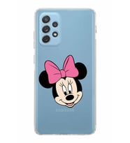 Samsung Galaxy A72  Kamera Korumalı  Kapak Minnie Mouse Tasarımlı  Şeffaf Kılıf