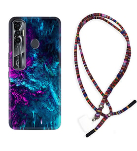 Tecno Spark 6 6 Go 8C 8 Pro 7 7 Pro Kılıf Boyun Asklı Rasta Silikon Explosive 1734