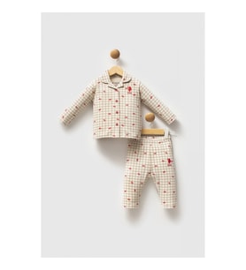 U.s. Polo Assn Gömlek Pijama Takımı Usb2728 Beyaz