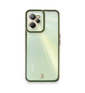 Realme C35 Kılıf Liva Lens Silikon - Yeşil
