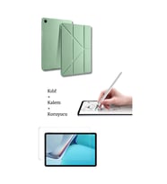 Galaxy A9 Plus 11 inç X210 Uyumlu Tablet Kılıfı Tablet Kalemi Ve Ekran Koruyucu Set
