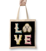 Poodle Love Dog Bez Çanta Uzun Saplı