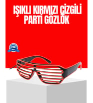 Dikkat Çeken Tasarımlı LED Işıklı Eğlence Gözlüğü