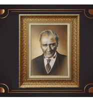 ÖZEL SERİ ALTIN VARAKLI ATATÜRK TABLO S1006