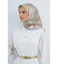 Armine Saf İpek Sura Eşarp-2026 İlkbahar-Yaz- 951900D (Lila)