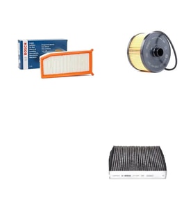 Bosch Filtre Bakım Seti Renault Clio IV 1.2 TCe 120 Beygir Benzinli 2012-2019 Hava + Yağ f. + Polen Filtre Sardes