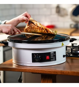 KATMER - YUFKA SACI TERMOSTATLI - STANDLI 3000W EMAYE KAPLI GENİŞ ÜST YÜZEY 53CM GENİŞLİK AT-111B