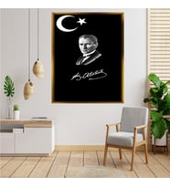 ÇERÇEVELİ ATATÜRK TABLO S491