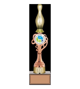ODAK KUPA - Figürlü Kupalar - Bowling / Pin Figürlü Kupalar FG-036 C - 37 cm