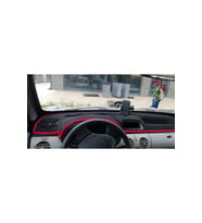 Renault Kangoo 2 Modellerine Uygun Torpido Koruma Halısı Siyah Kenar Renk Kırmızı