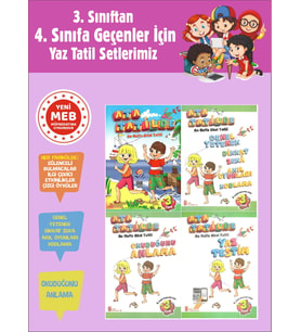3.Sınıftan 4.Sınıfa Geçenler İçin Ata Tatilde Seti (4 Kitap)