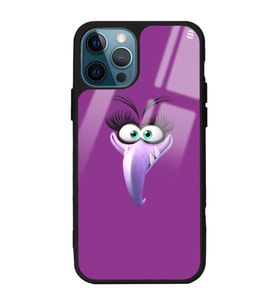iPhone 12 Pro Max Purple Tasarımlı Glossy Telefon Kılıfı