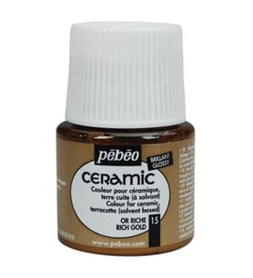 Pebeo Ceramic Seramik Boyası 15 Rich Gold 