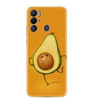 Tecno Pova Neo Kılıf Resimli Desenli Silikon Platinium Series Dance Avokado 1878