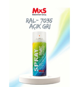 MxS RAL 7035 Açık Gri Akrilik Sprey Boya 400 ML
