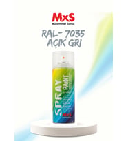 MxS RAL 7035 Açık Gri Akrilik Sprey Boya 400 ML