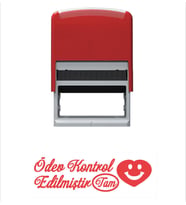 Ödev Kontrol Edilmiştir Öğretmen Kaşesi (Kırmızı)
