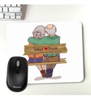 Kişiye Özel Yaşlı Çiftler Tasarımlı Mousepad