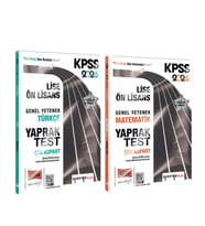 Yargı Yayınları 2026 KPSS Lise Ön Lisans Genel Yetenek Türkçe ve Matematik Yaprak Test Seti 2 Kitap