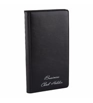 Kartvizit Albümü 3 Sıralı 120 Kartlık Business Card Album 12x21 cm (Siyah)