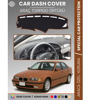 BMW E36 (1990-2000) Torpido Örtüsü Ön Göğüs Koruma Torpido Koruma Araca Özel Kaymaz Kolay Montaj
