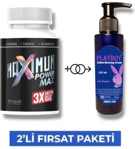 Maximum Power Erkeklere Özel 30lu Muzice Libdo Arttrc 125 ml