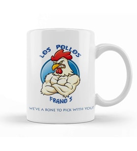Los Pollos Frano's Kupa Bardak Porselen