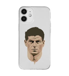 Iphone 12 Uyumlu Steven Gerrard Tasarımlı Şeffaf Telefon Kılıfı