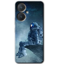 Vivo Y27 Kılıf HD Desen Baskılı Kılıf - Astronot Yalnızlığı