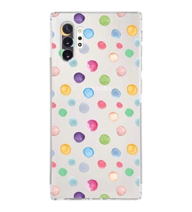 PrintiFy Samsung Galaxy Note 10 Plus ile Uyumlu Water Color 6  Kamera Korumalı Şeffaf  Kılıf