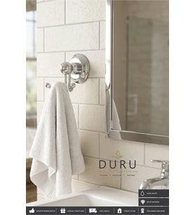 BANYO İKİLİ BORNOZ ASKILIĞI KROM